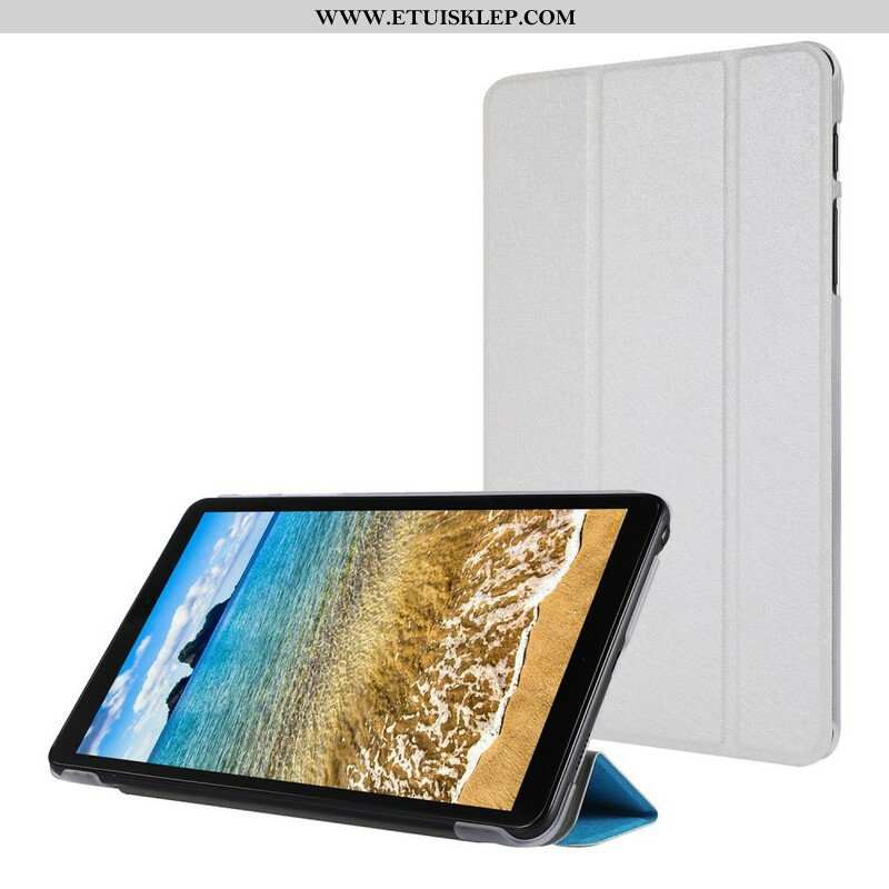 Etui Na Telefon do Samsung Galaxy Tab A7 Lite Jedwabna Tekstura Sztucznej Skóry